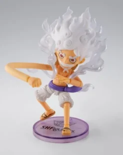 One Piece Figura World Collactable Figures x S.H. Figuarts Monkey D. Luffy Gear 5 8 cm