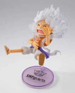 One Piece Figura World Collactable Figures x S.H. Figuarts Monkey D. Luffy Gear 5 8 cm