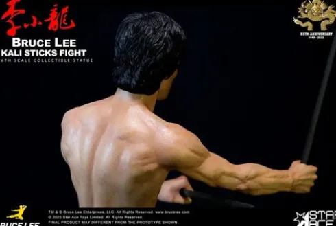 Operación Dragón My Favourite Movie Estatua 1/6 Bruce Lee Kali Sticks Fight Deluxe Basement Version 30 cm