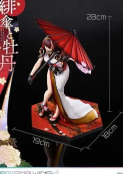 Original Illustration by Fuzichoco Estatua PVC 1/7 Prisma Wing Scarlet Umbrella And Peony 28 cm