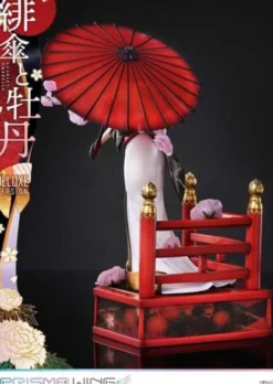 Original Illustration by Fuzichoco Estatua PVC 1/7 Prisma Wing Scarlet Umbrella And Peony Deluxe Version 32 cm