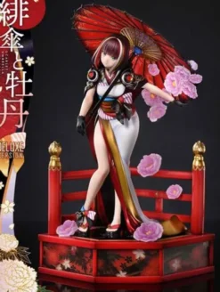 Original Illustration by Fuzichoco Estatua PVC 1/7 Prisma Wing Scarlet Umbrella And Peony Deluxe Version 32 cm