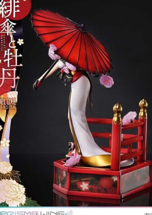Original Illustration by Fuzichoco Estatua PVC 1/7 Prisma Wing Scarlet Umbrella And Peony Deluxe Version 32 cm