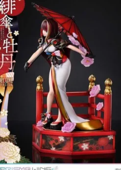 Original Illustration by Fuzichoco Estatua PVC 1/7 Prisma Wing Scarlet Umbrella And Peony Deluxe Version 32 cm