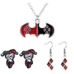 Pack Collar y Pendientes Harley Quinn DC Comics