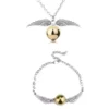 Pack Collar y Pulsera Snitch Harry Potter Plateada