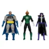 Pack de 3 Figuras Batman (Battle Damage Blue) (The Dark Knight Returns), Green Lantern (Green Lantern Corps and Huntress (The New 52)