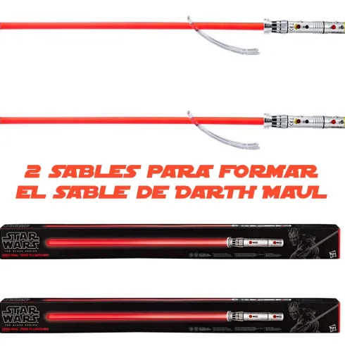 Pack 2 Sables Darth Maul Star Wars Force X Black Series