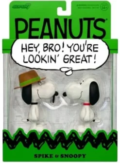 Peanuts ReAction pack de 2 Figuras Snoopy & Spike 10 cm