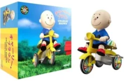 Peanuts Super Cycles Vehículo Charlie Brown (Blue w/ Yellow Trike)