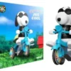 Peanuts Super Cycles Vehículo Joe Cool (Black w/ Blue Trike)