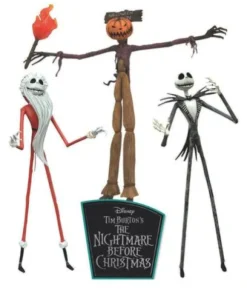 Pesadilla antes de Navidad Pack de 3 Figuras The Jobs of Jack Skellington 18 cm