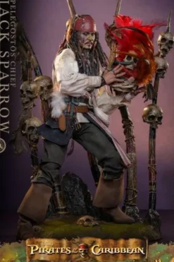 Piratas del Caribe: El Cofre del Hombre Muerto Figura DX 1/6 Pelegostos Chief Jack Sparrow