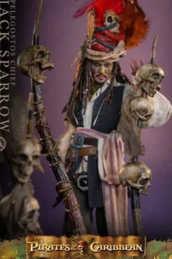 Piratas del Caribe: El Cofre del Hombre Muerto Figura DX 1/6 Pelegostos Chief Jack Sparrow