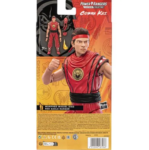 Power Rangers Lightning Collection Mighty Morphin X Cobra Kai Miguel Diaz Morphed Red Eagle Ranger