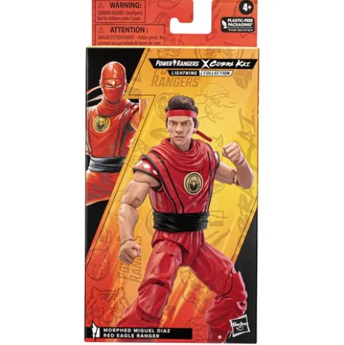 Power Rangers Lightning Collection Mighty Morphin X Cobra Kai Miguel Diaz Morphed Red Eagle Ranger