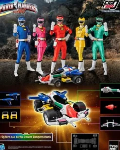 Power Rangers Turbo Pack de 5 Figuras FigZero 1/6 Turbo Power Rangers 30 cm