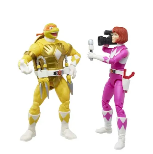 Power Rangers X Teenage Mutant Ninja Turtles Lightning Collection Morphed Michelangelo and Morphed April O’Neil