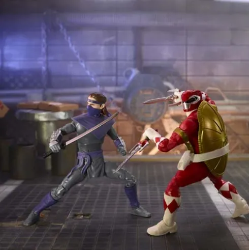 Power Rangers X Teenage Mutant Ninja Turtles Lightning Collection Morphed Raphael and Foot Soldier Tommy