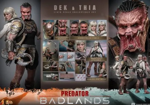 Predator Badlands Figura Movie Masterpiece 1/6 Dek & Thia 30 cm