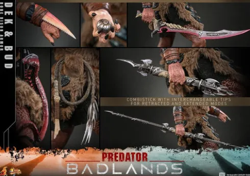 Predator: Badlands Movie Masterpiece Pack de 2 Figuras 1/6 Dek (Bone Bison Armor) and Bud 31 cm