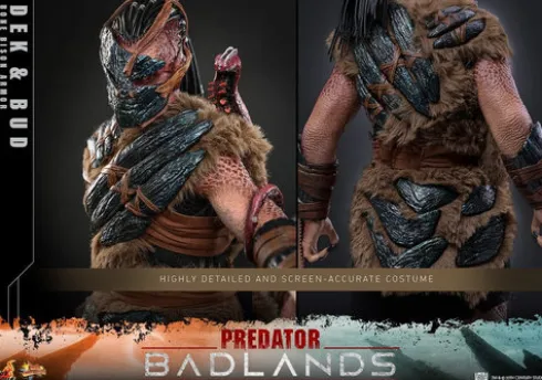 Predator: Badlands Movie Masterpiece Pack de 2 Figuras 1/6 Dek (Bone Bison Armor) and Bud 31 cm