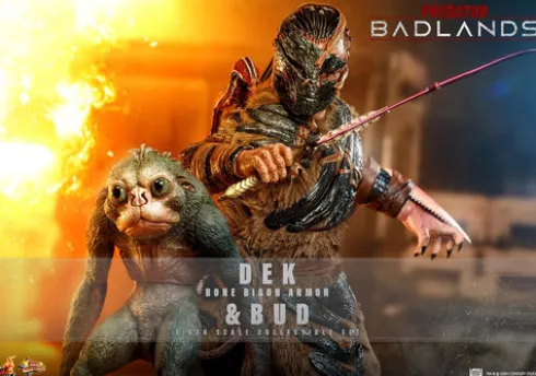 Predator: Badlands Movie Masterpiece Pack de 2 Figuras 1/6 Dek (Bone Bison Armor) and Bud 31 cm