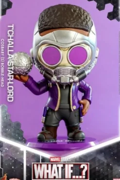¿Qué pasaría si…? Minifigura Cosbaby (S) T’Challa Star-Lord 10 cm