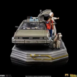 Regreso al Futuro Estatua 1/10 Art Scale DeLorean Full Set 23 cm