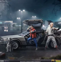 Regreso al Futuro Estatua 1/10 Art Scale DeLorean Full Set 23 cm