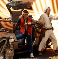 Regreso al Futuro Estatua 1/10 Art Scale DeLorean Full Set 23 cm