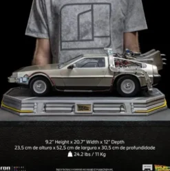Regreso al Futuro Estatua 1/10 Art Scale DeLorean Full Set 23 cm
