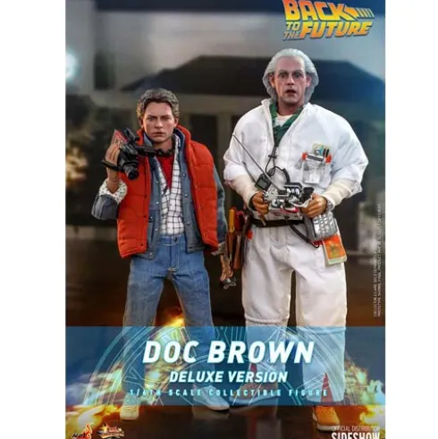Regreso al futuro Figura Movie Masterpiece 1/6 Doc Brown (Deluxe Version) 30 cm Hot Toys