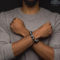 Replica Pulsera Kimoyo Y Pin Black Panther Wakanda Forever Marvel