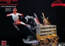 Return of Ultraman Estatua 1/8 Ultraman Jack vs Zetton II & Alien Bat Battle scene 25 cm