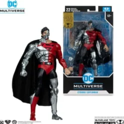 Revenge of the Green Lanterns DC Multiverse Figura Cyborg Superman (Gold Label) 18 cm