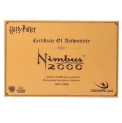 Réplica Escoba Voladora Nimbus 2000 Harry Potter Noble Collection New Edition