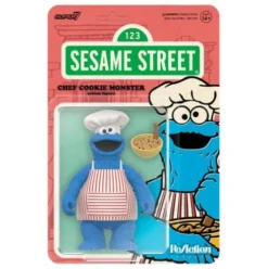 Sesame Street Figura ReAction Wave 04 Chef Cookie Monster 10 cm