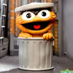 Sesame Street Figura Soft Vinyl FUN! FUN! Oscar the Grouch (Orange) 13 cm