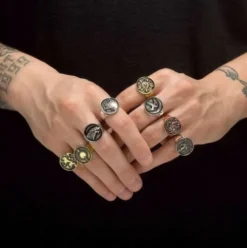 Set De Anillos Juego De Tronos Escudo Casas