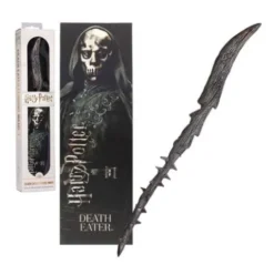 Set de Varita y marcapáginas 3D Mortífago Harry Potter 30 cm