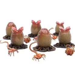 Set 6 Figuras Ovomorfos Y Facehuggers Alien