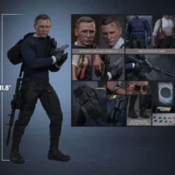 Sin tiempo para morir Figura Movie Masterpiece 1/6 James Bond (Commando Outfit) Hot Toys Exclusive 30 cm