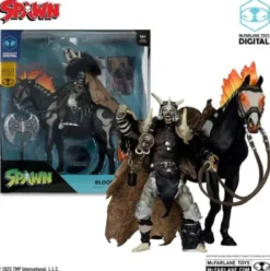 Spawn Figura Bloodaxe con caballo (Spawn: The Dark Ages) (McFarlane Toys 30th Anniversary) (Gold Label) 18 cm