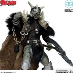 Spawn Figura Bloodaxe con caballo (Spawn: The Dark Ages) (McFarlane Toys 30th Anniversary) (Gold Label) 18 cm