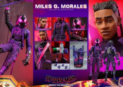 Spider-Man: Cruzando el Multiverso Figura Movie Masterpiece 1/6 Miles G. Morales 29 cm