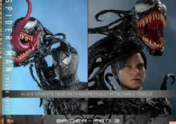 Spider-Man 3 Figura Movie Masterpiece 1/6 Spider-Man (Black Suit) (Deluxe Version) 30 cm