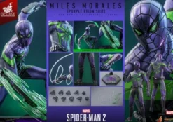 Spider-Man 2 Figura Video Game Masterpiece 1/6 Miles Morales (Purple Reign Suit) Exclusive