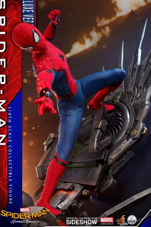 Spider-Man: Homecoming Figura Quarter Scale Series 1/4 Spider-Man Deluxe Version Hot Toys 44 cm