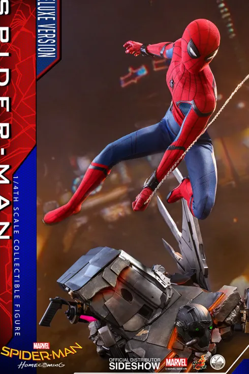 Spider-Man: Homecoming Figura Quarter Scale Series 1/4 Spider-Man Deluxe Version Hot Toys 44 cm